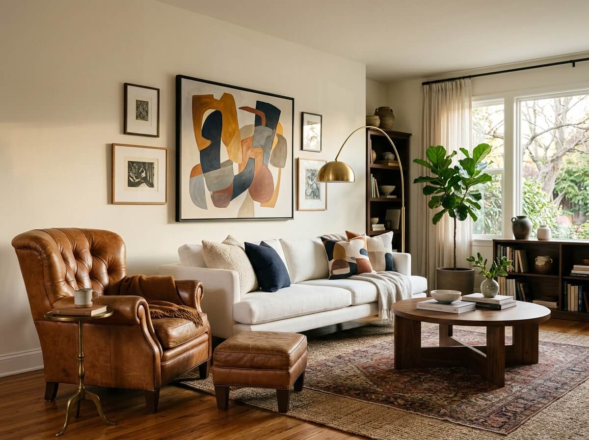 vintage living room