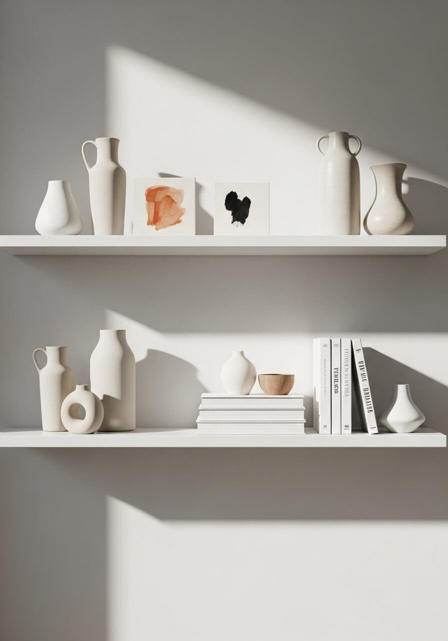 Balanced shelf styling made simple