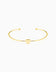 14K Yellow Gold Heart Bangle Bracelet