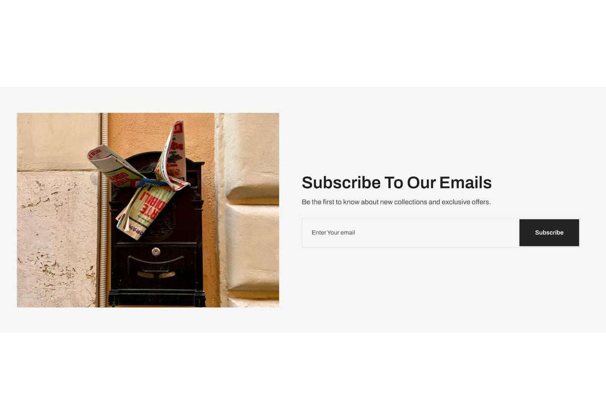 Email signup 1