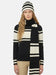 Striped wool blend knit