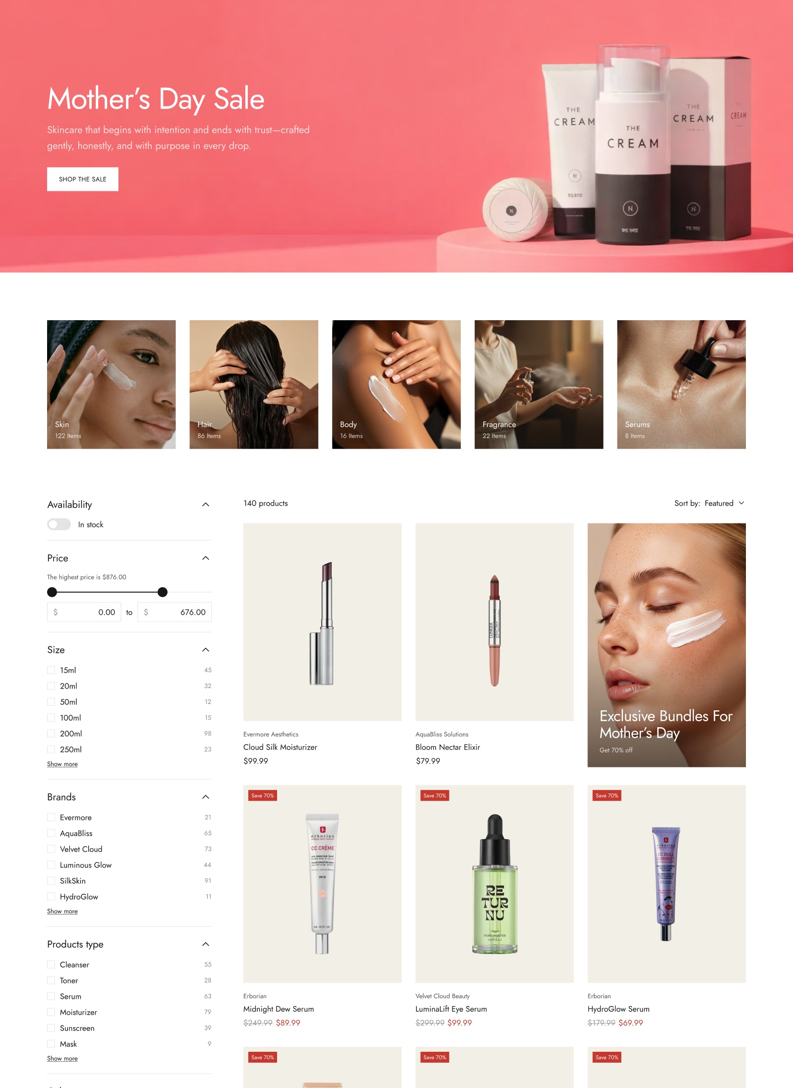 Collection page - Beauty