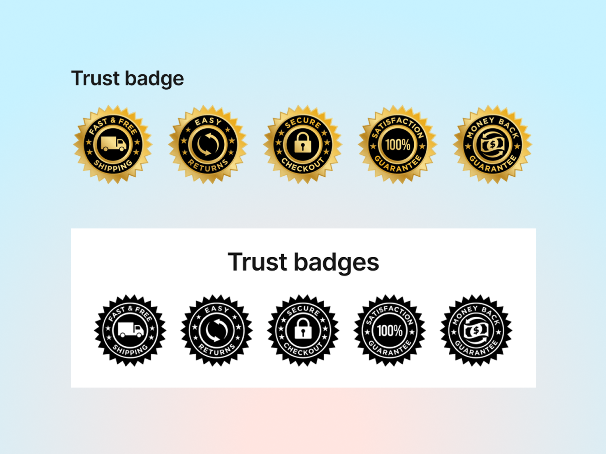 Trust badges