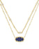 Elisa Gold Multi Strand Necklace