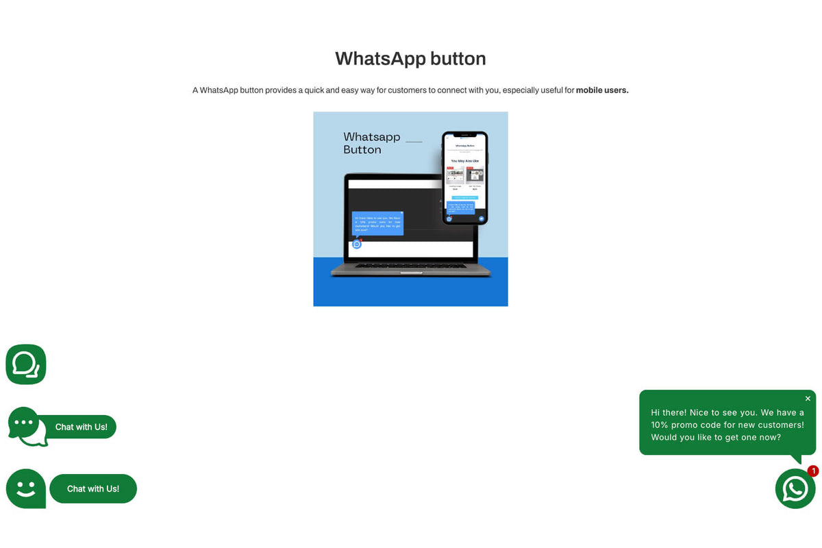 WhatsApp button